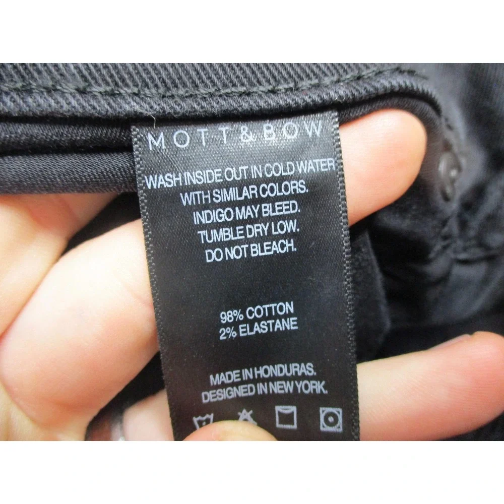 Mott & Bow Jeans Mens 32x32 Black Slim Fit Stretch Denim Classic Casual Pants